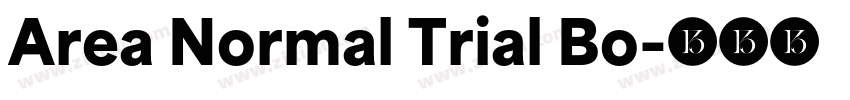 Area Normal Trial Bo字体转换